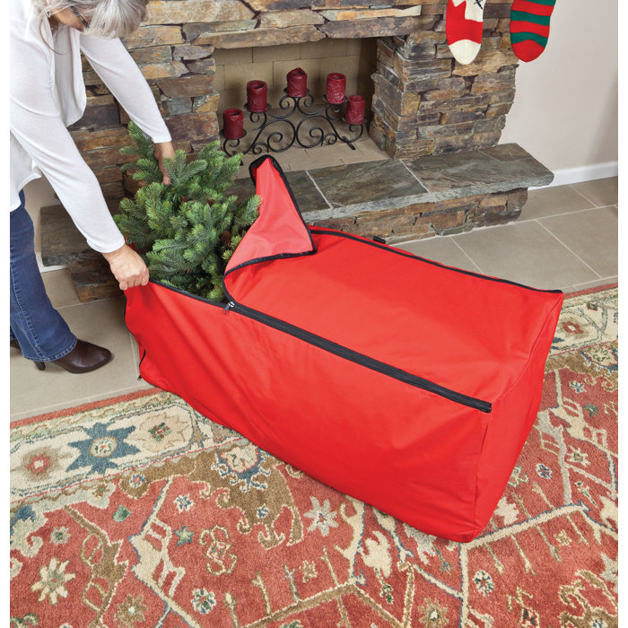 The Holiday Aisle® Expandable Rolling Christmas Tree Storage Bag 612